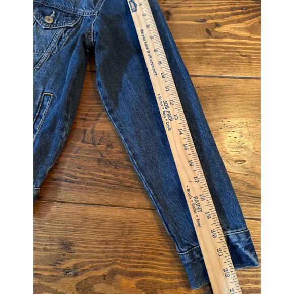 Gap Kids Girl’s XXL Blue Jean Jacket Tomboy Button Down Denim Long Sleeve Unisex - Picture 9 of 11